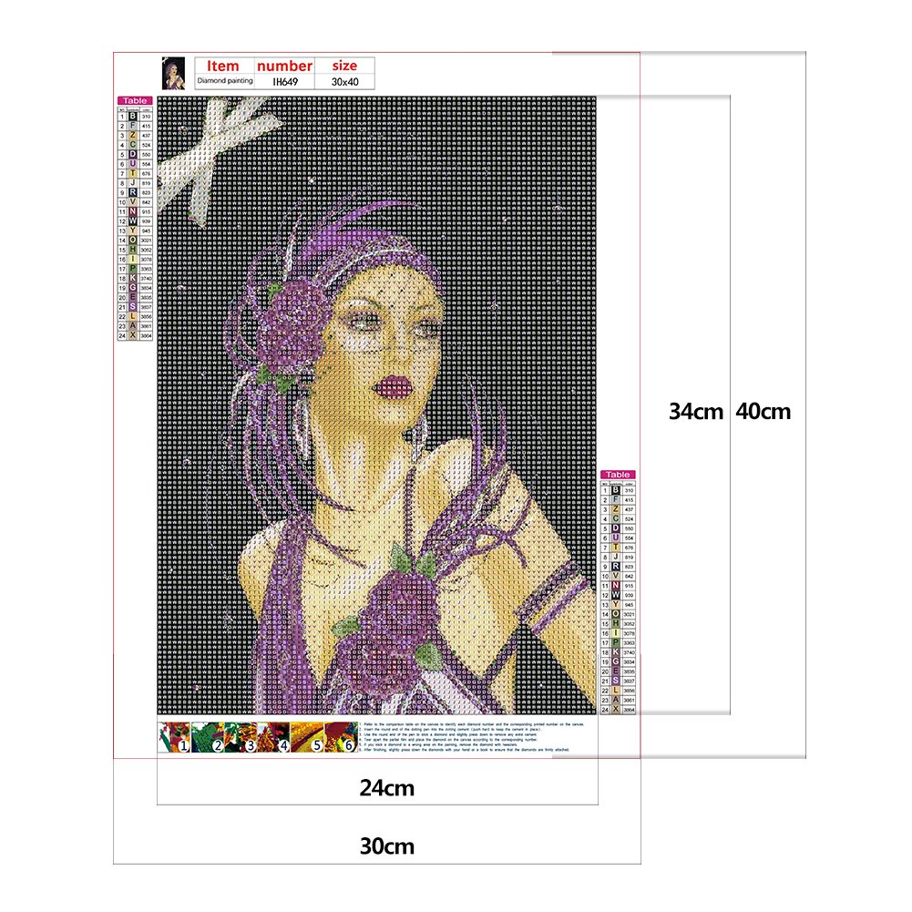 Diamond Painting - Full Round - Noble Woman