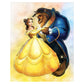5D Diy Diamond Painting Kit Full Round Beads Beauty & Beast