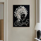 DIY Pearl Painting With Frame - Handmade Self-Adhesive Pearls - Woman (30*40cm) A