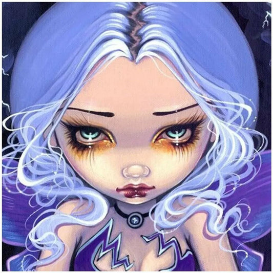 Big Eye Elf 5D Full Round/Square Diamond Painting Kits