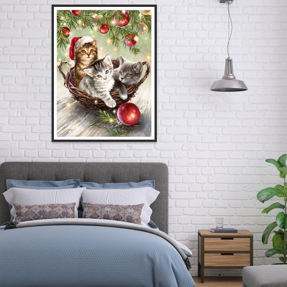 Diamond Painting - Full Round - Cats Family B