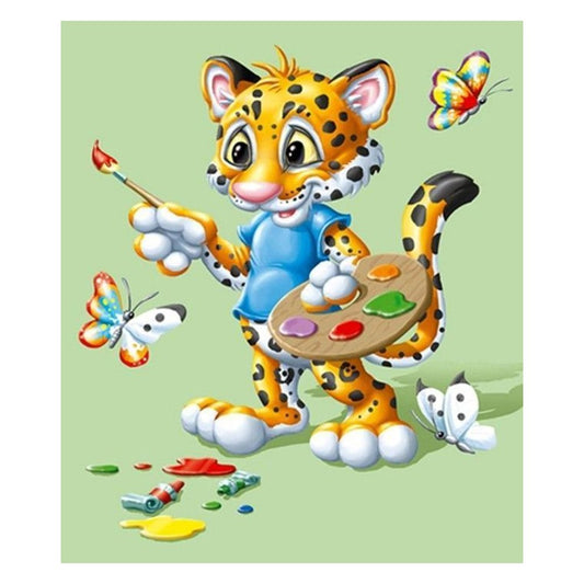 11CT Stamped Cross Stitch Cartoon Animals (48*58cm)