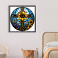 Diamond Painting - Full Round / Square - Stained Glass Cross