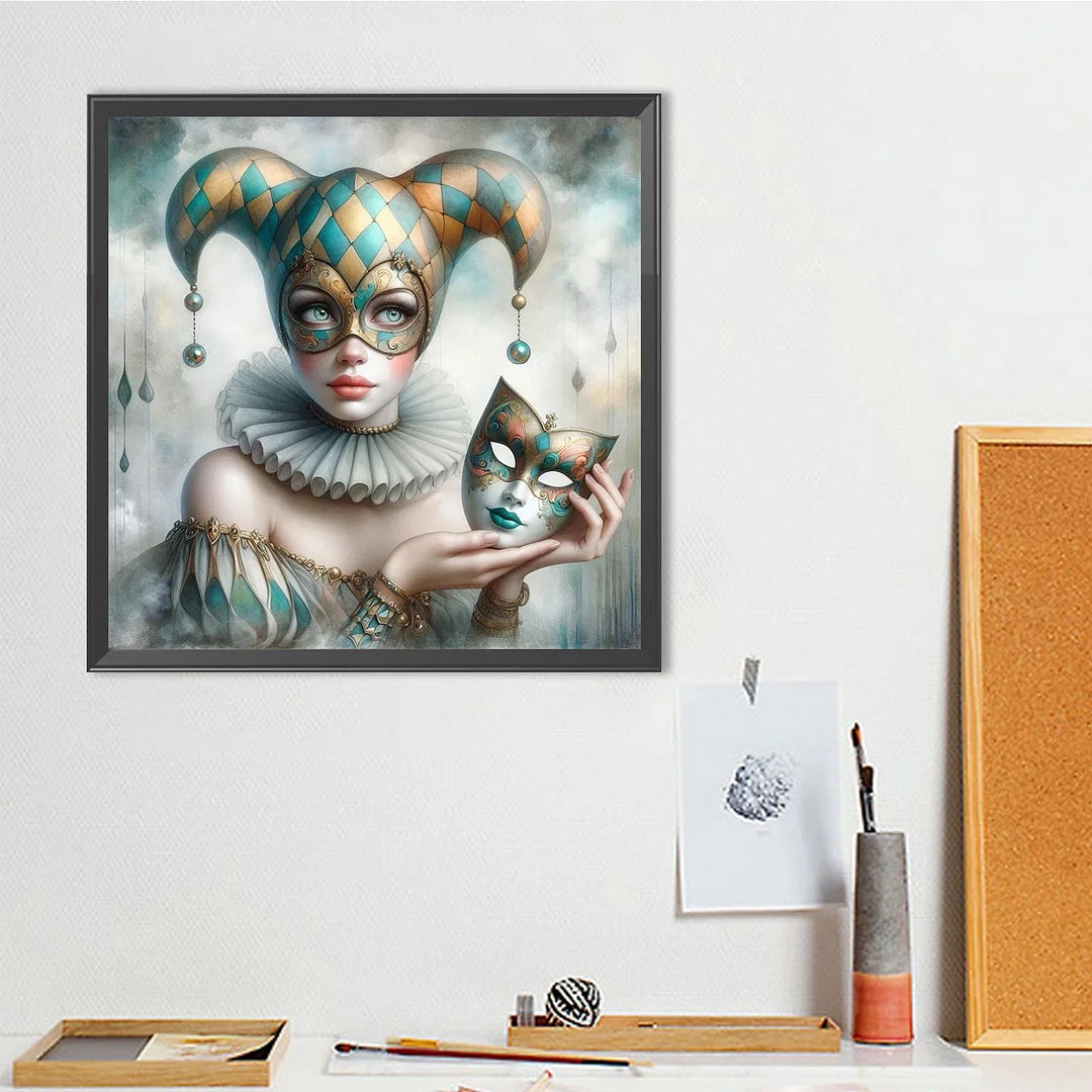 Diamond Painting - Full Round / Square - Beautiful Clown Mask
