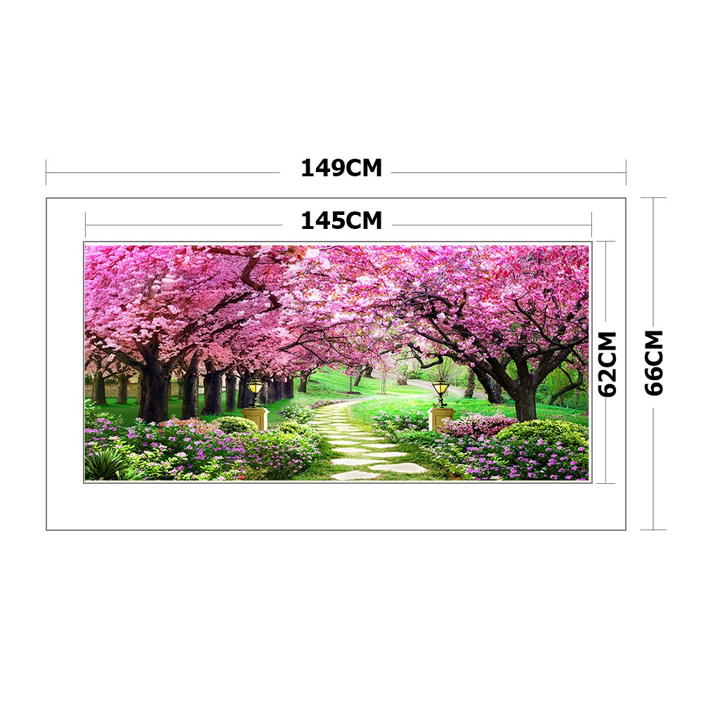 11ct Stamped Cross Stitch - Cherry Blossom Garden(149*66cm)
