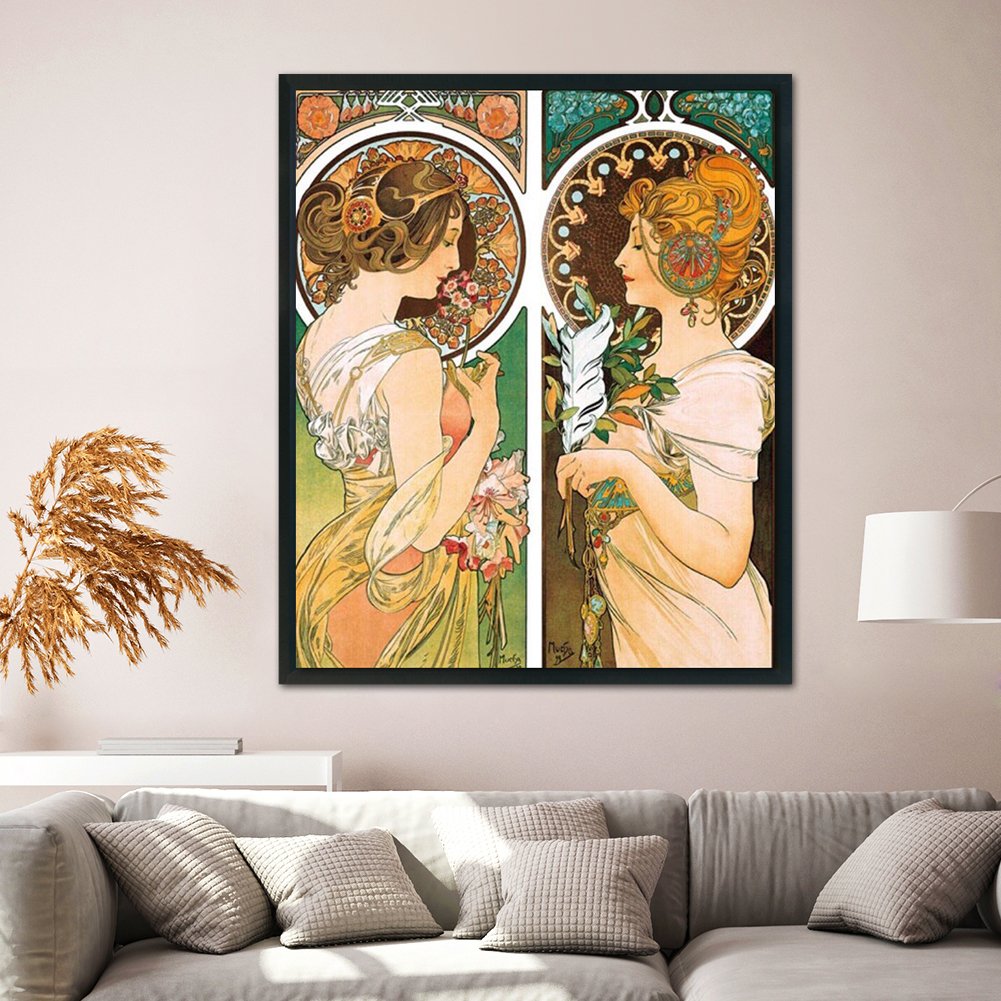 11CT Stamped Cross Stitch - Twin Sisters (40*48CM)