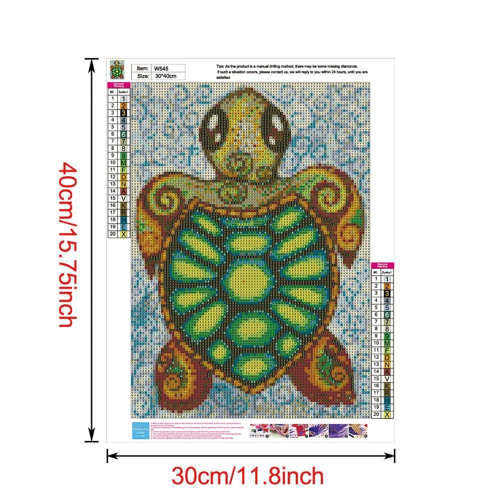 5D DIY Diamond Painting Kit - Full Round - Turtle