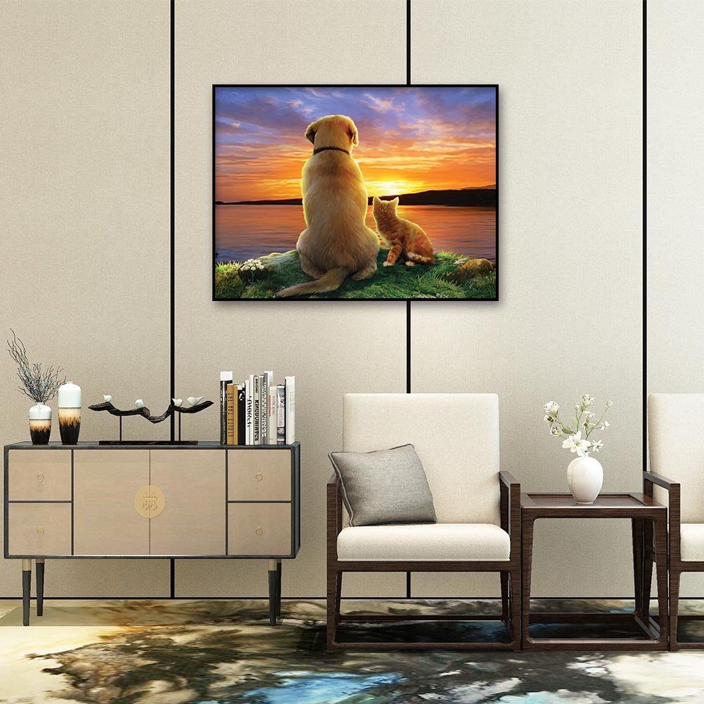 Diamond Painting - Full Round - Dog 28