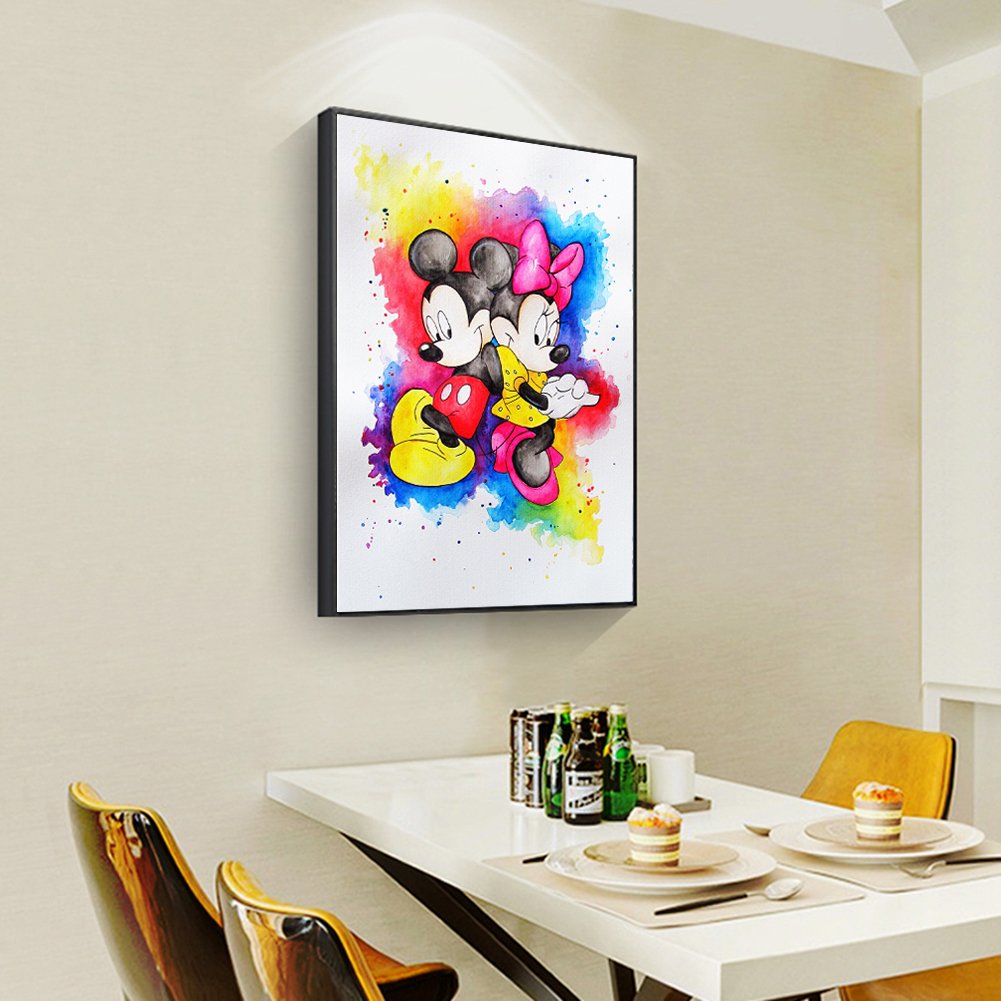 DIY Diamond Canvas Painting - Full Round - Mickey & Minnie
