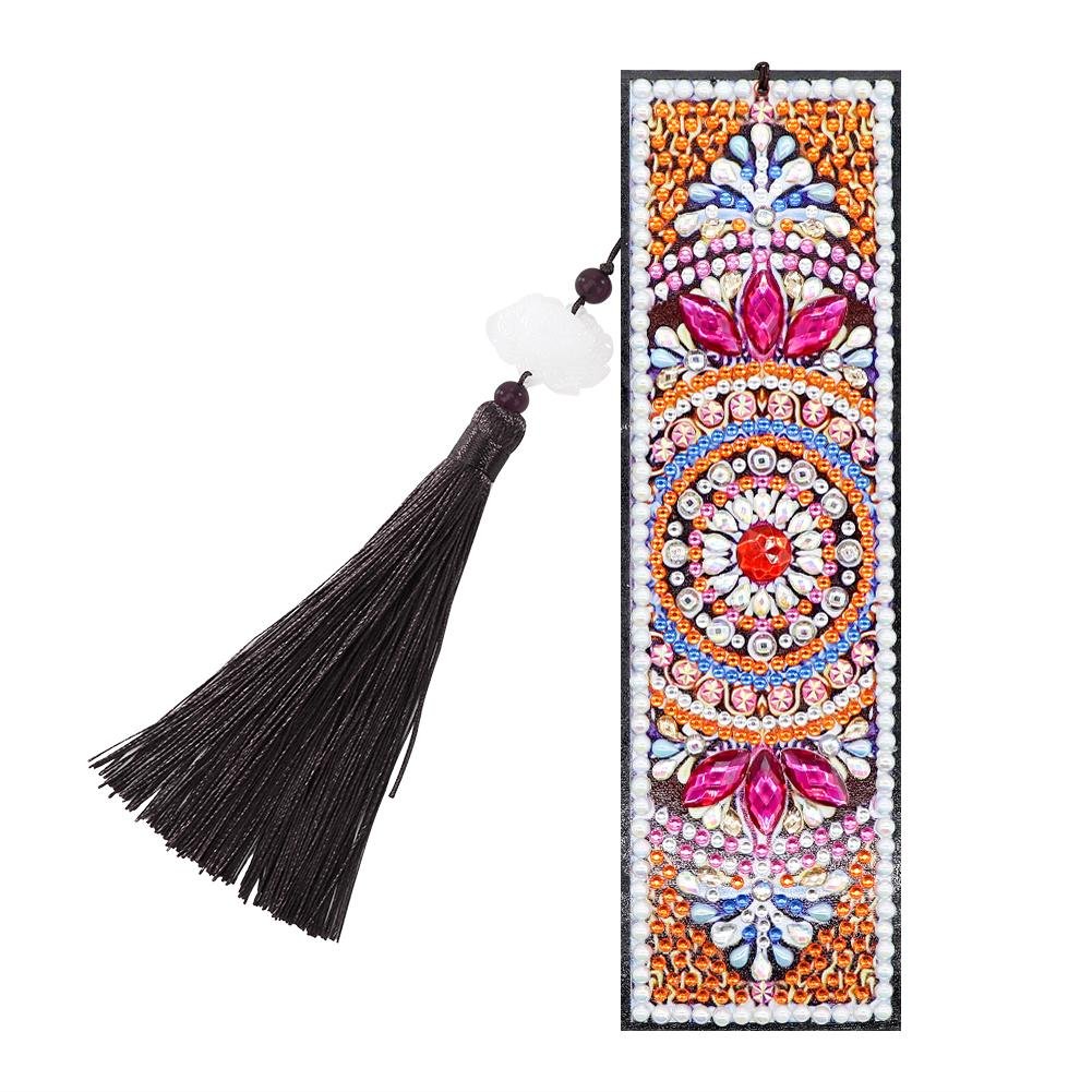 5D DIY Special Shaped Diamond Painting Leather Bookmark for School Office