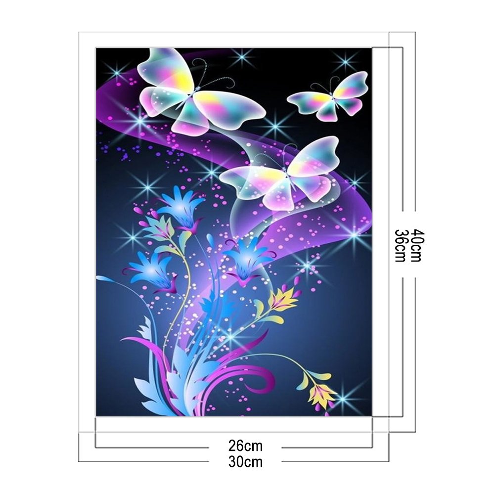 11ct Stamped Cross Stitch - Butterfly (30*40cm)