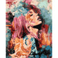 Painting By Numbers Kit DIY Beauty Girls Hand Painted Canvas Oil Art Picture