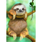 5D Diy Diamond Painting Kit Full Round Beads Cute Sloth