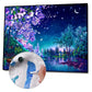 Night Scene Hand Painted Canvas Oil Art Picture Craft Home Wall