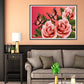 Diamond Painting - Full Round - Pink Rose Butterfly
