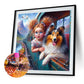 Diamond Painting - Full Round / Square - Dog and Girl J