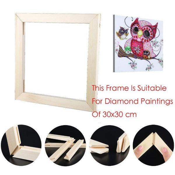 Wood Frame Suits for 30*30cm Diamond Painting