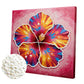 DIY Pearl Painting With Frame - Handmade Self-Adhesive Pearls - Blooming Flowers (25*25cm)