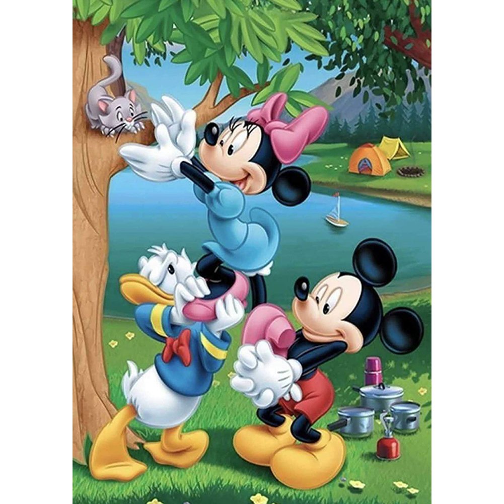 5D Diy Diamond Painting Kit Full Round Beads Mouse Disney