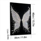 DIY Pearl Painting With Frame - Handmade Self-Adhesive Pearls - Wing (30*40cm)