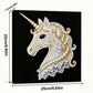 DIY Pearl Painting With Frame - Handmade Self-Adhesive Pearls - Unicorn (25*25cm) C