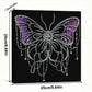 DIY Pearl Painting With Frame - Handmade Self-Adhesive Pearls - Butterfly(30*30cm)