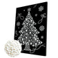 DIY Pearl Painting With Frame - Handmade Self-Adhesive Pearls - Xmas Tree (30*40cm)