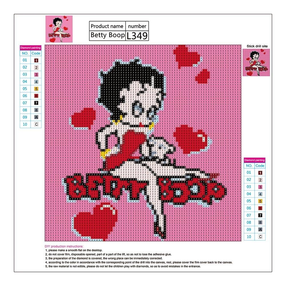 5D DIY Diamond Painting Kit - Full Round - Sweet Betty Boop