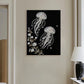 DIY Pearl Painting With Frame - Handmade Self-Adhesive Pearls - Jellyfish (30*40cm) D