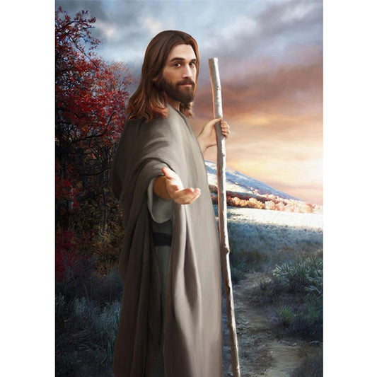 5D Diy Diamond Painting Kit Full Round Beads Jesus Christ
