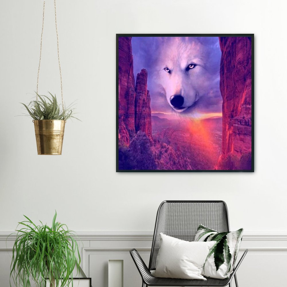 11ct Stamped Cross Stitch - Wolf(50*50cm) A