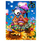 5D Diy Diamond Painting Kit Full Round Beads Sunflower House