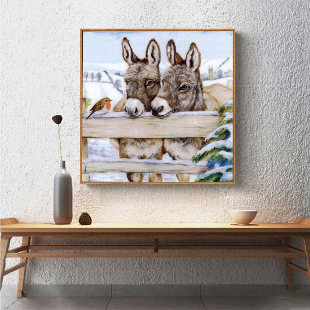 Diamond Painting - Full Round - Little Donkey