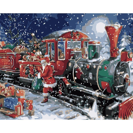 Snowing Christmas Acrylic Paint By Numbers (40*50cm)