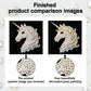DIY Pearl Painting With Frame - Handmade Self-Adhesive Pearls - Unicorn (25*25cm) C