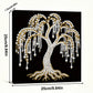 DIY Pearl Painting With Frame - Handmade Self-Adhesive Pearls - Tree (25*25cm) B
