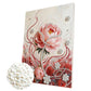 DIY Pearl Painting With Frame - Handmade Self-Adhesive Pearls - Rose (30*40cm) A