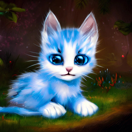 Cat | Full Round/Square Diamond Painting Kits 40x40cm 50x50cm E
