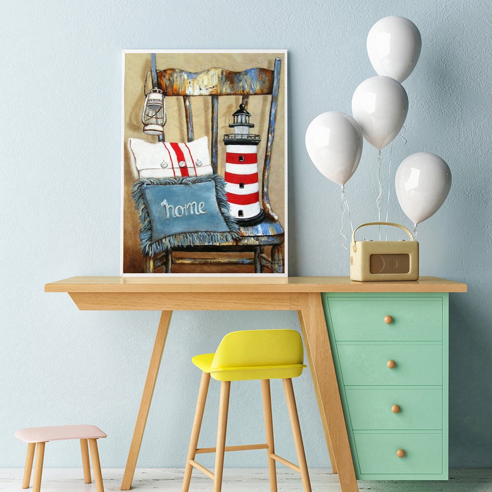 Diamond Painting - Full Round - Ancient Chair