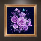 Diamond Painting - Partial Round - Purple Rose 4