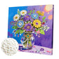 DIY Pearl Painting With Frame - Handmade Self-Adhesive Pearls - Vase (25*25cm)