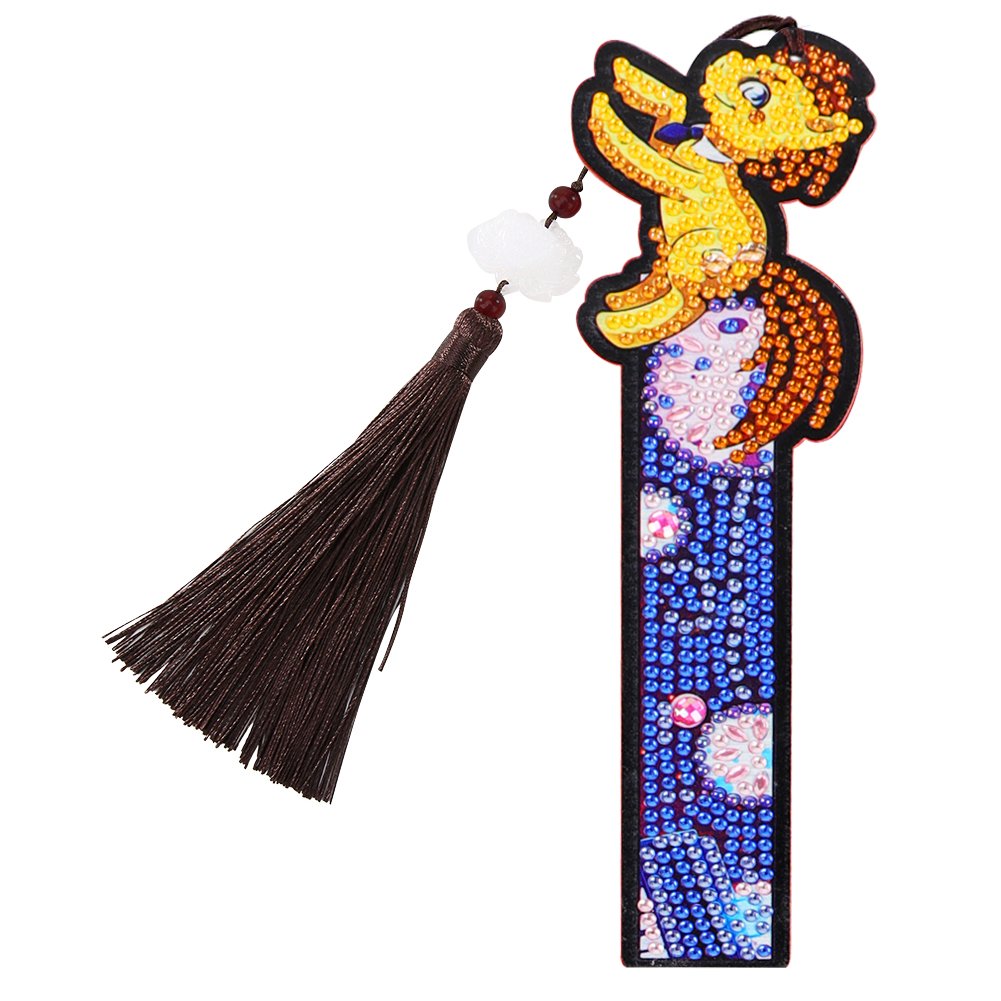 5D DIY Special Shaped Animal Leather Diamond Painting Bookmark