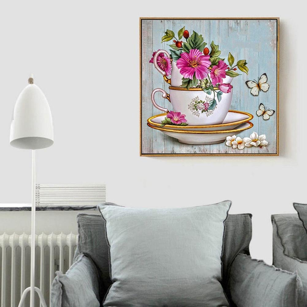 5D DIY Diamond Painting Kit - Full Round - Flowers A