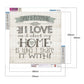 Diamond Painting - Full Round - I Love Home (35*35cm)