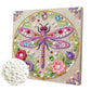 DIY Pearl Painting With Frame - Handmade Self-Adhesive Pearls - Dragonfly (25*25cm) B