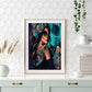 Grimace Girl 40x50cm DIY Paint By Numbers Art Picture On Canvas (M404)