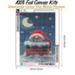 Diamond Painting - Full Round - Santa Climbing The Chimney