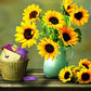 Diamond Painting - Full Round - Sunflower C