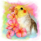 Diamond Painting - Full Round - Flower Bird