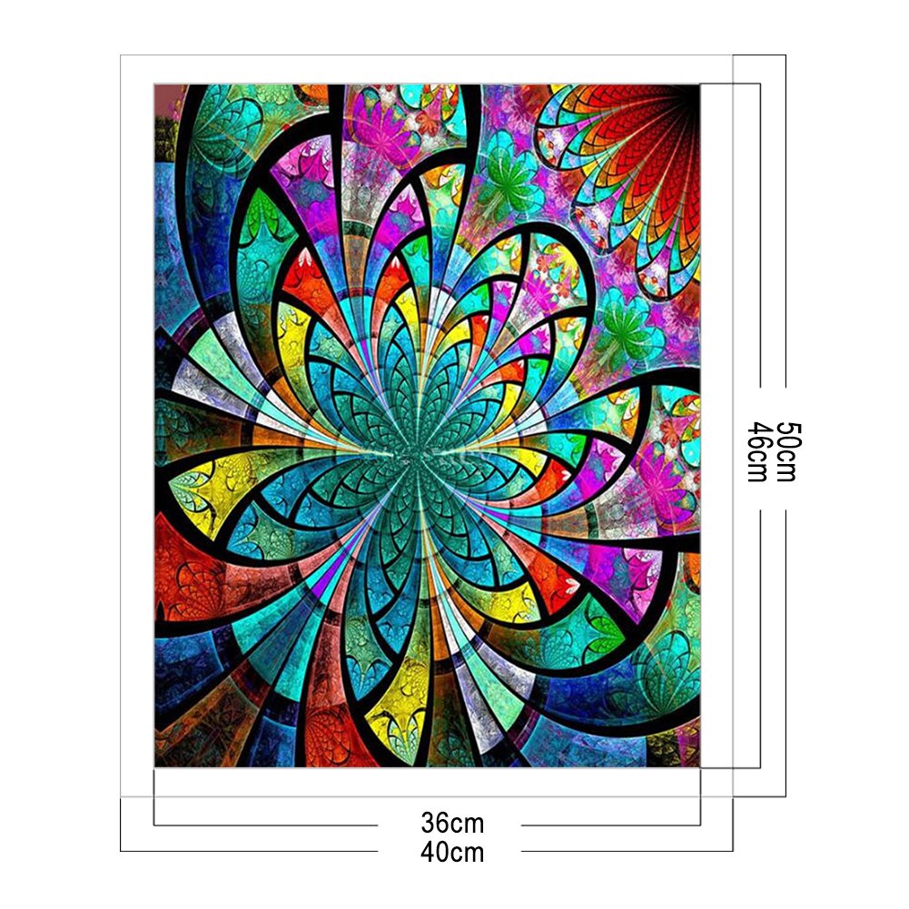11ct Stamped Cross Stitch - Glass Flower (40*50cm)
